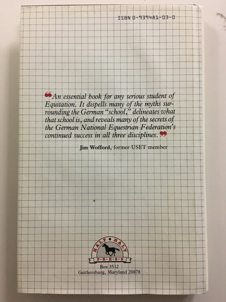 Advanced techniques of riding the official instruction handbook of the German national equestrian Federation - gently used copy