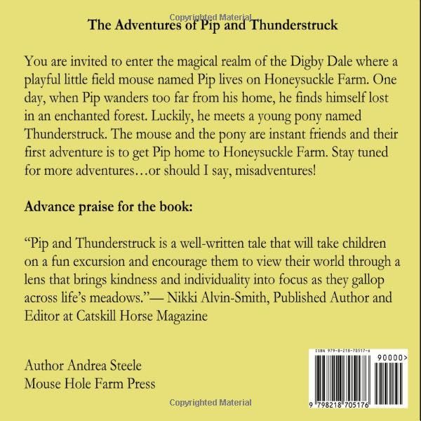 The Adventures of Pip and Thunderstruck: Pip makes a Friend,  Paperback – Large Print, July 23, 2025 by Andrea Steele