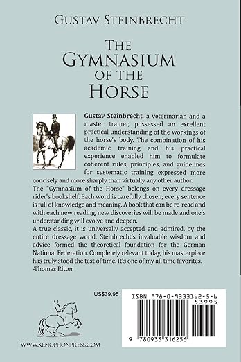 Gymnasium of the Horse by Gustav Steinbrecht HARDCOVER Collector's Edition Fully footnoted