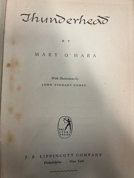 Mary O’Hara’s Thunderhead - gently used 1943