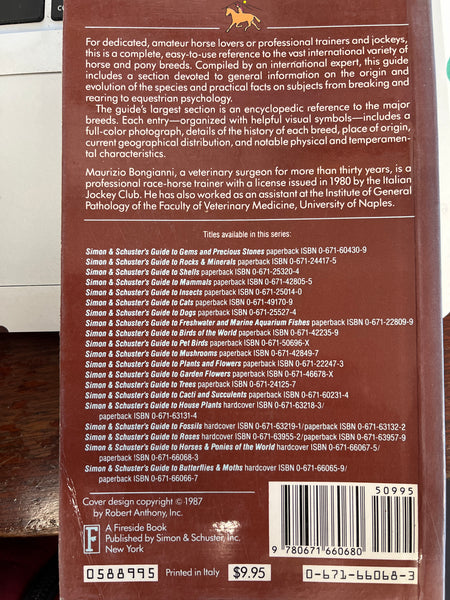 Simon & Schuster's Guide to Horses and Ponies Paperback – May 15, 1988 by Maurizio Bongianni  gently used