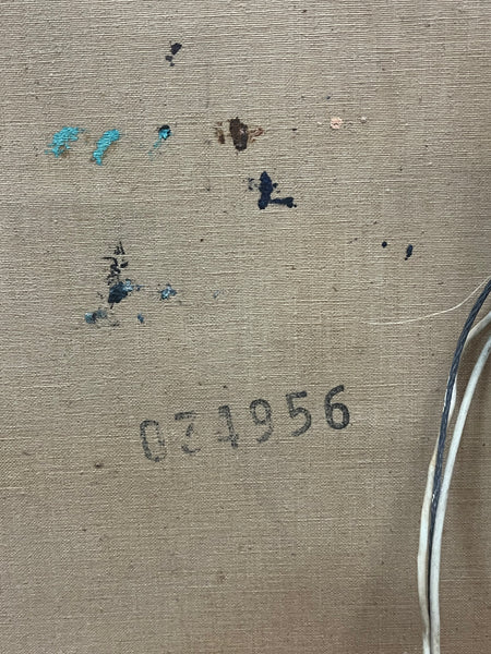 Les amants de Paris (the lovers of Paris) by Laurent Zunino 1988 original framed painting