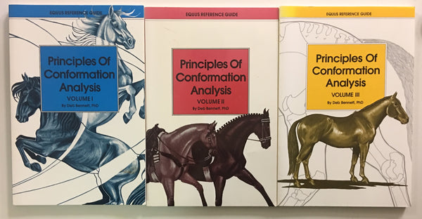 Principles of Conformation Analysis Volumes 1, 2 & 3 by Deb Bennett PhD - gently used copy