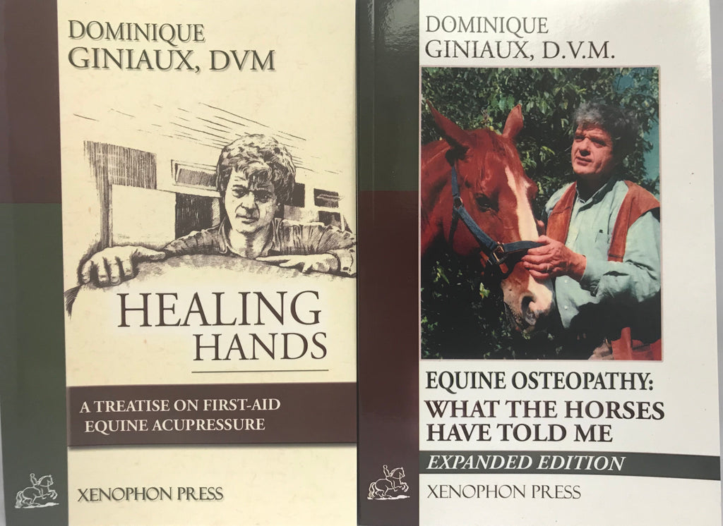 Dominique Giniaux DVM books value bundle : “Healing Hands"and "Equine Osteopathy"