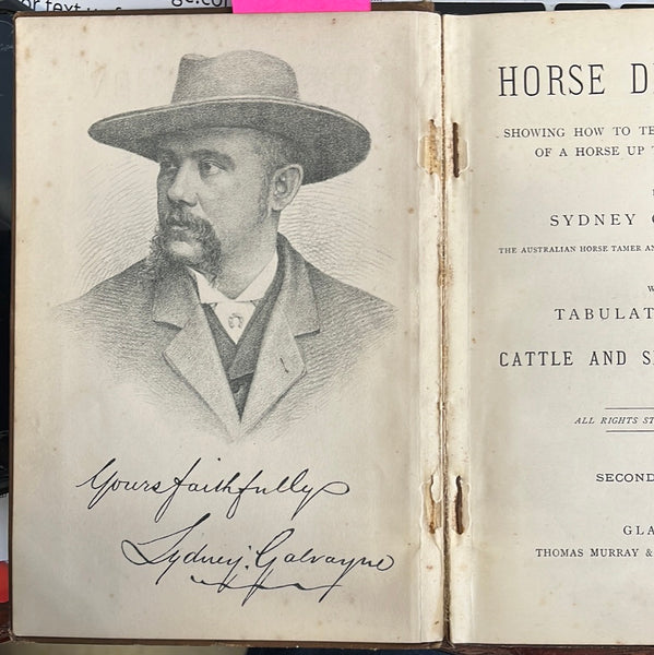 Horse Dentition by Sydney Galvayne signed and inscribed by the author