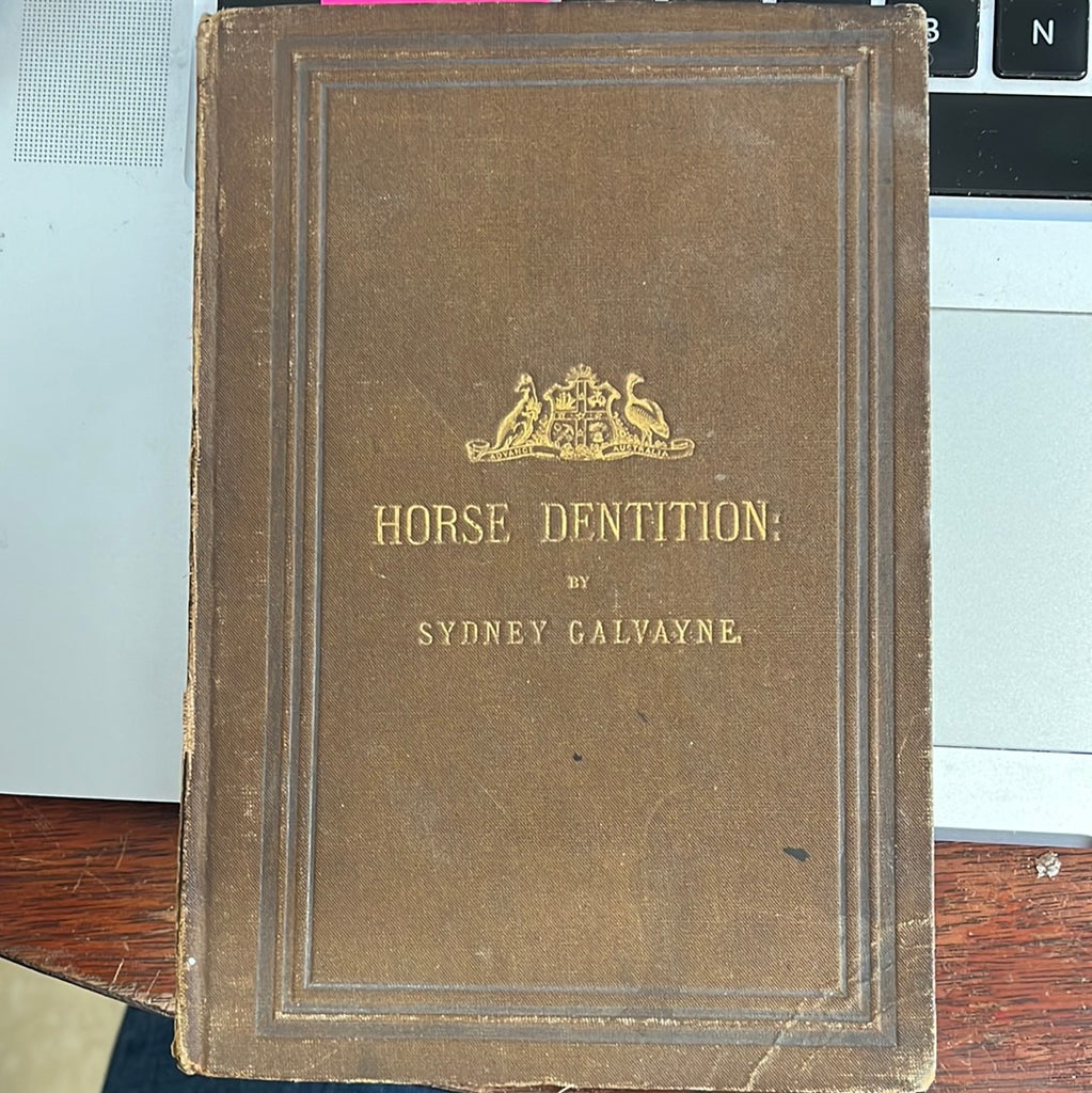 Horse Dentition by Sydney Galvayne signed and inscribed by the author