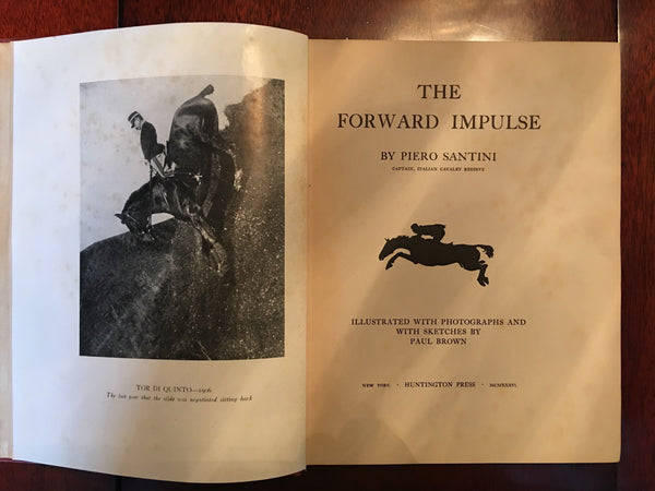 The Forward Impulse by Piero Santini illustrated with photographs and sketches by Paul Brown Huntington Press 1936 edition