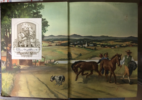 JUSTIN MORGAN HAD A HORSE 1954 hardcover by Henry, Marguerite, Illustrated by Wesley Dennis gently used copy