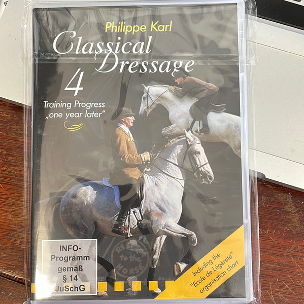 Classical Dressage Parts 1, 2, 3 & 4 Philippe Karl DVDs - RARE- out of productions