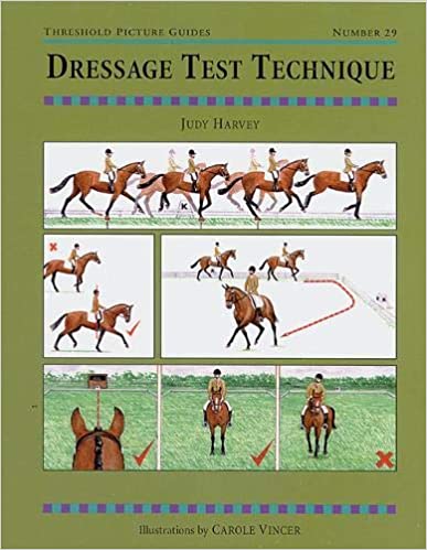 Dressage Test Technique by Judy Harvey (Threshold Picture Guides) -gently used Paperback